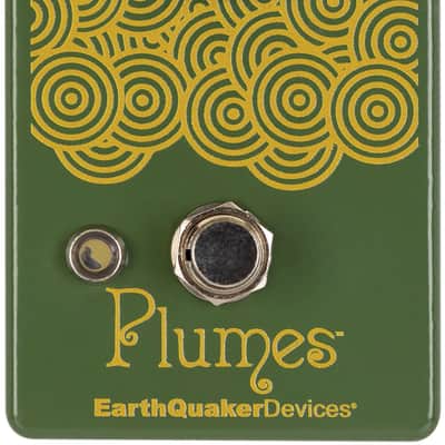 EarthQuaker Devices Plumes Small Signal Shredder Overdrive 2019 - Present - Green / Yellow Print image 1