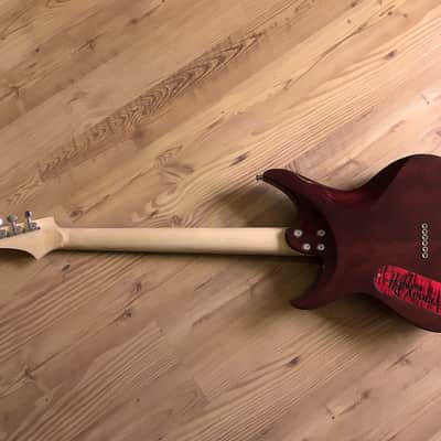 Highline Guitars Apollyon Deluxe 6 String Hardtail Guitar 2017 Black and Red Burst image 9