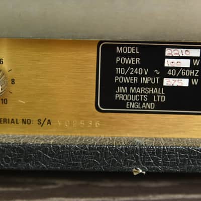 Marshall JCM 800 Lead Series Model 2210 100-Watt Master Volume Head with Reverb 1987 image 6