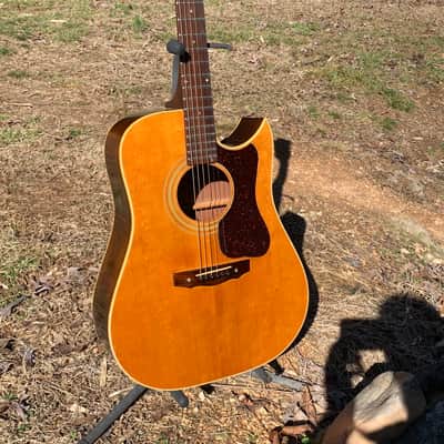 Guild D-40c-NAT 1970s Natural Rare 1st Dreadnaught Cutaway image 14