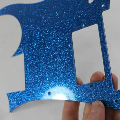 Blue Glitter Sparkle HXX Pickguard fits Ibanez(TM) RG550 Jem  RG image 9
