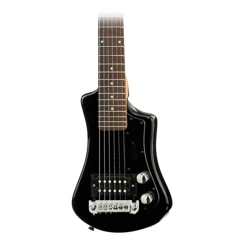 Hofner HCT-SH-BK-O Shorty Travel Guitar - Black Finish image 1
