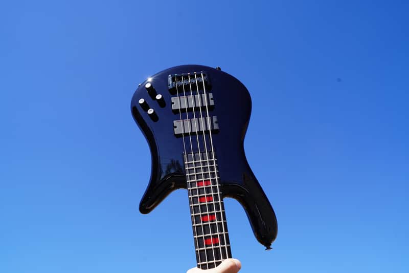 Spector Euro5 LX Alex Webster Solid Black 5-String Bass w/gig bag image 1