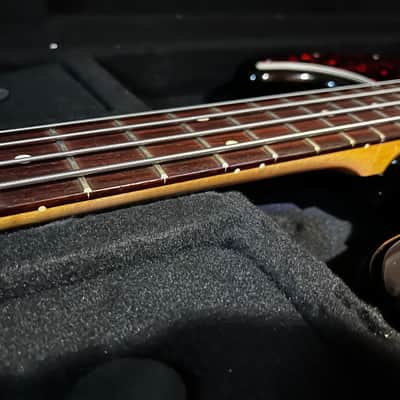 Fender Deluxe Active Jazz Electric Bass Guitar MIM Mexico w Case image 10
