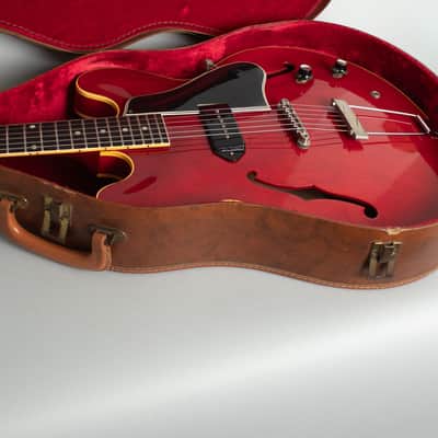 Gibson  ES-330TC Thinline Hollow Body Electric Guitar (1960), ser. #R5071-5, original brown chipboard case. image 12