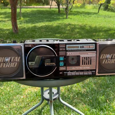 NATIONAL RX-FD80 Rare Vintage CD Cassette Boombox Japan JDM 100V Warranty image 1