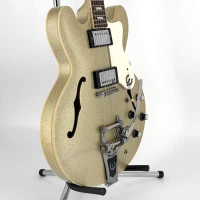 1997 Epiphone Limited Edition Riviera - Peerless Korea - Silver Sparkle image 6