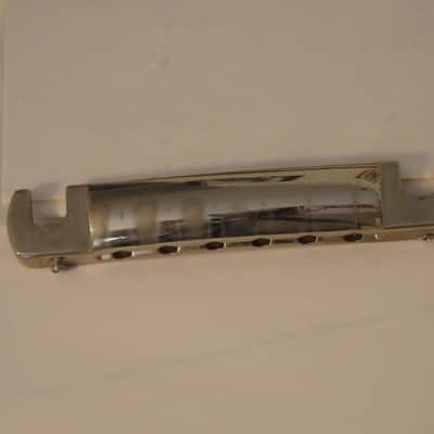 Gibson Custom Shop Wraparound Tailpiece from 57 Les Paul Special or Junior 2022 - Aged Nickel image 4