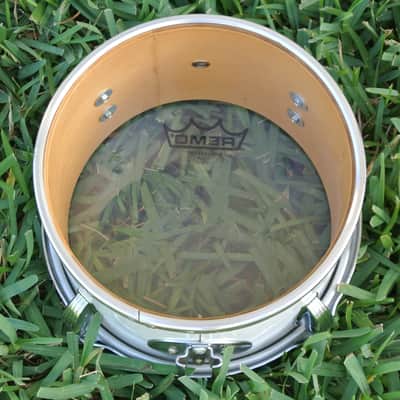 RARE! 1970's LUDWIG (Chicago) 8" WHITE CORTEX CONCERT TOM for DRUM SET! RM117 image 5