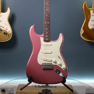 Fender CS Masterbuilt 63 Stratocaster Closet Classic by Greg Fessler 2015 - Burgundy Mist image 2