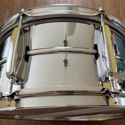 Tama Rockstar 14" x 6.5" Steel Snare Drum RS165 Evans Free Shipping image 10