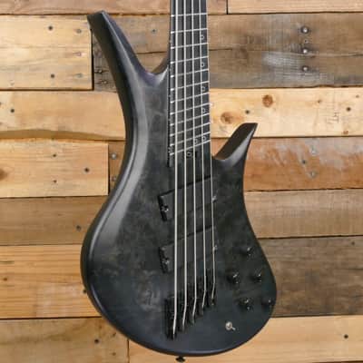 Legator Helio 5 String Bass - Multi-Scale Black Burl image 2