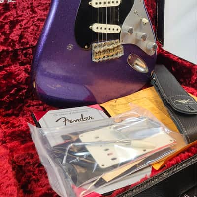 Fender Custom Shop Limited Edition Poblano II Strat Relic, Purple Sparkle, W/HSC image 4