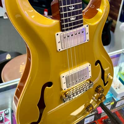 PRS Paul Reed Smith Hollowbody II Piezo Gold Top, Bird Inlay with Case image 4