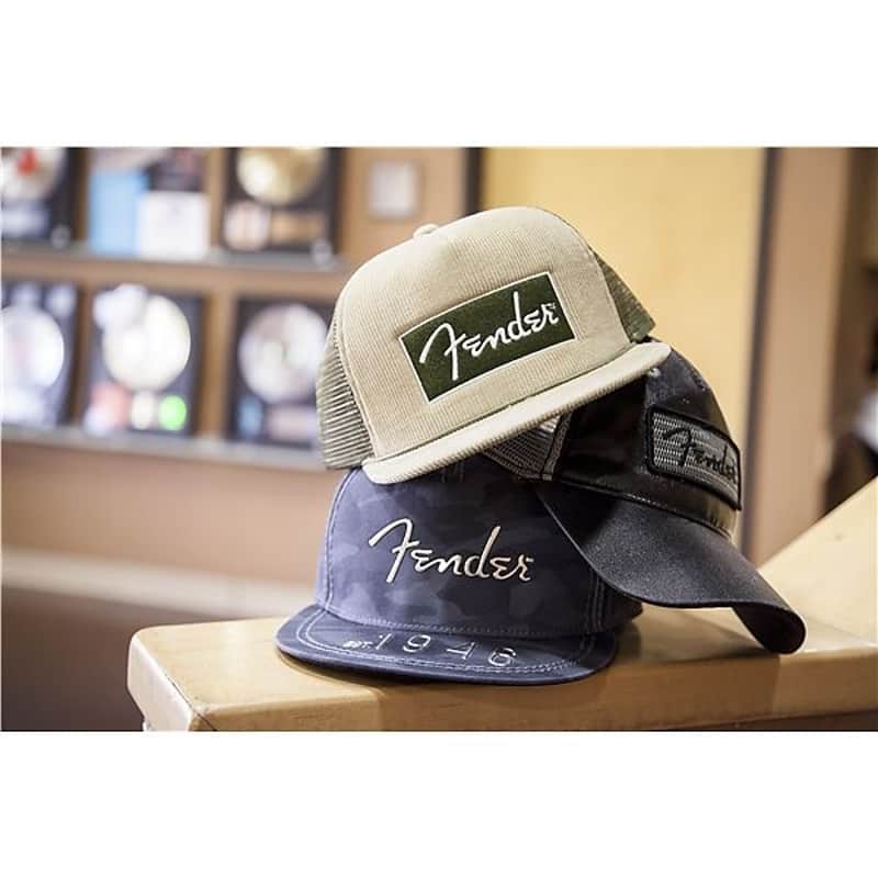 Fender Corduroy Trucker Cap, Olive Green, One Size 2016 image 5