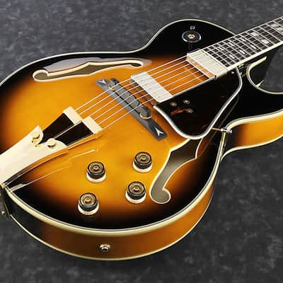 Ibanez GB10SE George Benson Brown Sunburst BS Hollow Body + Hardshell Case GB-10 GB 10 SE GB10SEBS image 2