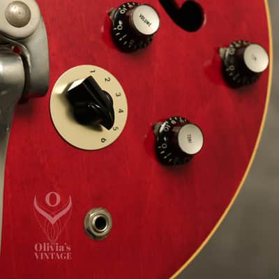 1961 Gibson ES-330 Cherry RARE original STEREO Varitone image 5