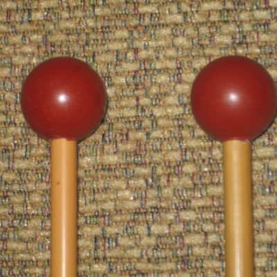 ONE pair new old stock Innovative Percussion James Ross IP905 BRIGHT XYLOPHONE / GLOCKENSPIEL / BELL Mallets, 1 and 1/8" Rust Round Ball (head), Rattan Handle, BRIGHT = produce a lighter sound with higher overtones image 14