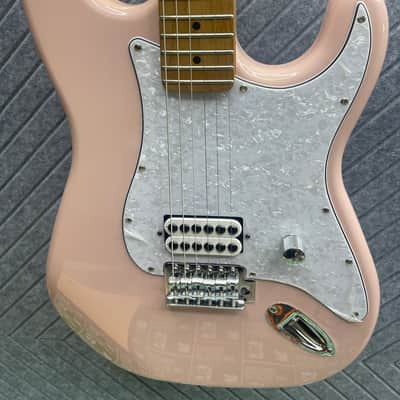 Harley Benton ST-62CC "Stink-182" SkunkWerx Inc. In-USA Fret Dress USA Stock Fast Ship Tom Delonge Blink UFO Dragonfire Shell Pink image 4