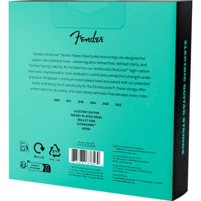 Fender 4250L Ultracore Bullet End 09-42 - 3-Pack - Electric Guitar Strings image 3