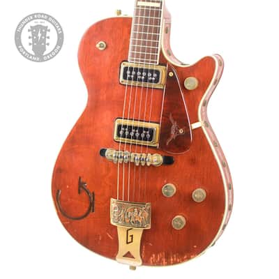 1955 Gretsch 6130 Round Up Classic Orange w/Brazilian Rosewood Fretboard and Original Hard Shell Case #13984 image 1