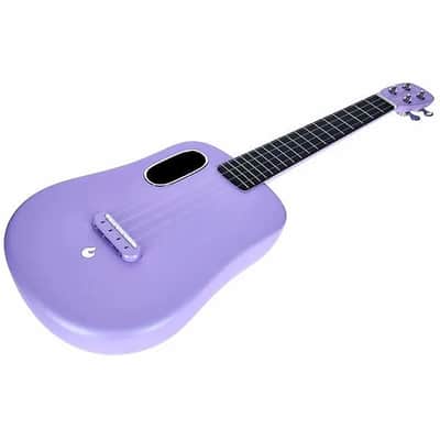 2022 Lava - Carbon Fiber Electric Ukulele - 26" Sparkle Purple image 2