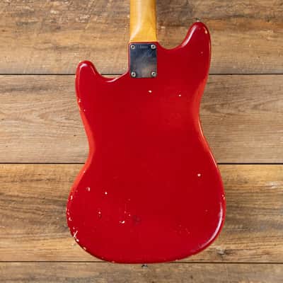 1965 Fender Mustang Rosewood Fretboard w/ Original Case - Dakota Red image 12