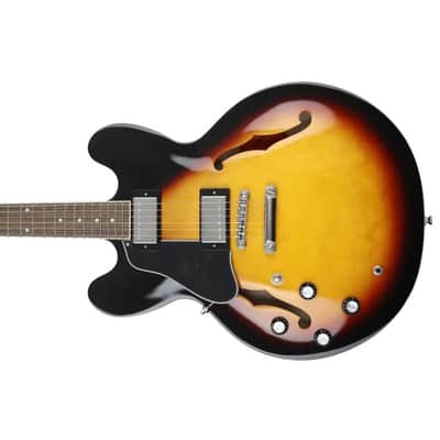 Epiphone ES-335 Left Handed Semi-Hollowbody Guitar - Vintage Sunburst image 7