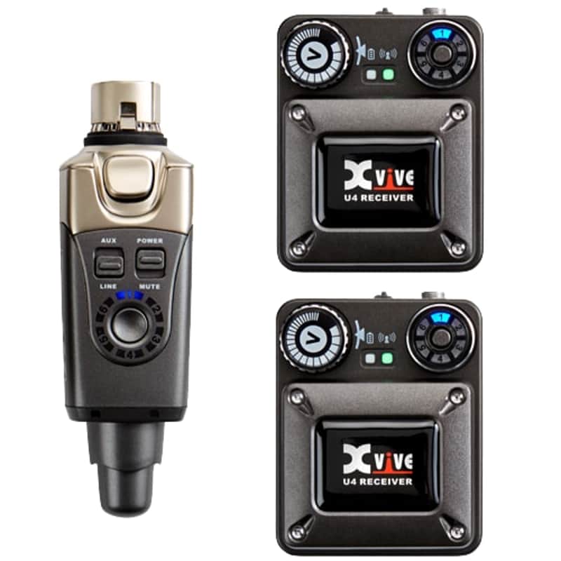 Xvive U4R2 Wireless in-Ear Monitor System with 2 Receivers image 1