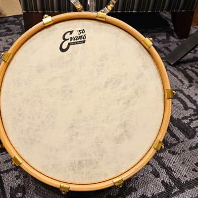 Bearing Edge 14x5.25 Dark Wood Snare Drum RARE 2009 - Lacquer image 5