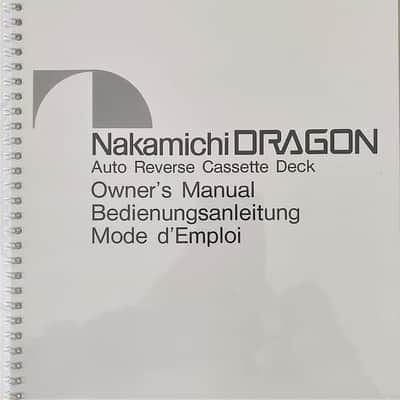 Nakamichi Dragon 3Heads Auto Reverse Cassette Deck Serviced Excellent Condition image 15