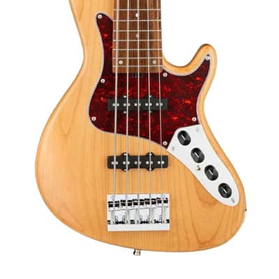 Sadowsky MetroLine 24-Fret Singlecut Vintage Bass-Red Alder Body-5 String-Natural Transparent Satin image 2