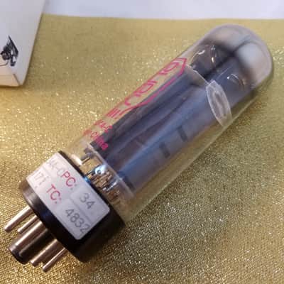 Ruby Matched Pair (2) EL34A-C 6CA7 tNOS AT1000 TESTED Vacuum Tubes Early China Power Pentode 1980-1992 image 19