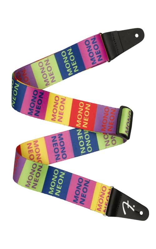 Fender 2" MonoNeon Logo Strap Multi-Color image 1