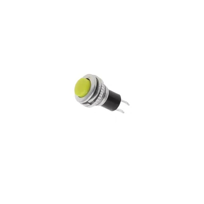 Guitar Momentary Kill Switch Yellow Momentary Push Button 10MM Flush Mount 4.1mm with 14" 22Ga wire image 1