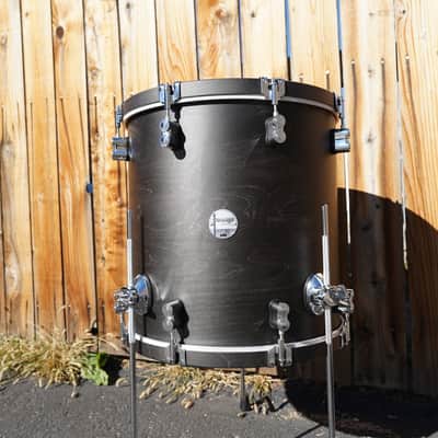 PDP Concept Maple Classic - Ebony Stain 16" x 16" Maple Shell Floor Tom w/ Legs (2025) image 1