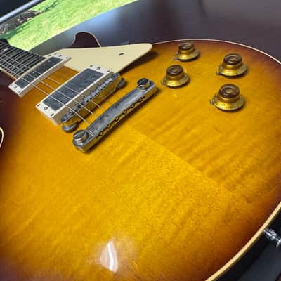 2024 Gibson Custom Shop 1958 Les Paul Standard "CME Spec" Slow Iced Tea Fade VOS w/60 V2 Neck Profile image 15