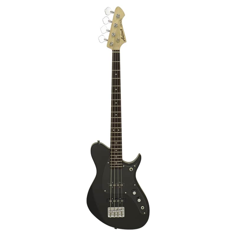 Aria Pro II J-B Medium-Scale Electric Bass Guitar-Black *USA Small Business* image 1