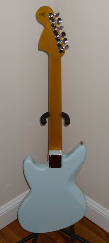 Warmoth Jag-Stang 2015- Custom Guitar - Sonic Blue w/ Fender Case
