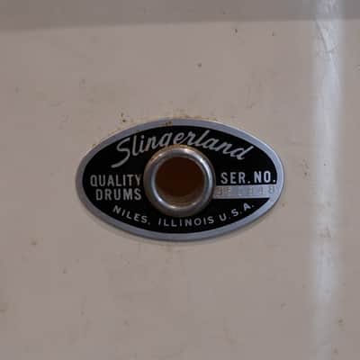 Slingerland 12/14/20/5x14" Stage Band Drum Set - 1970s Gloss White image 13