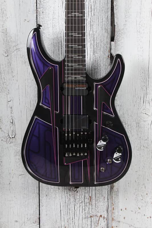 Schecter C-1 FR-S Przym Vespid Solid Body Electric Guitar Purple Pryzm image 1