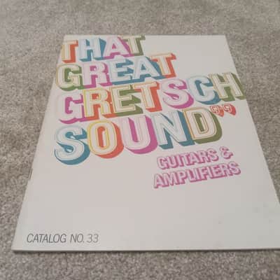 Vintage 1968 Gretsch Guitar, Bass, Amplifier Catalog! Rare, Original Case Candy, Paperwork! image 1