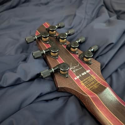 Schecter KM-7 Artist Lagoon Fade 7 String Electric Guitar image 9