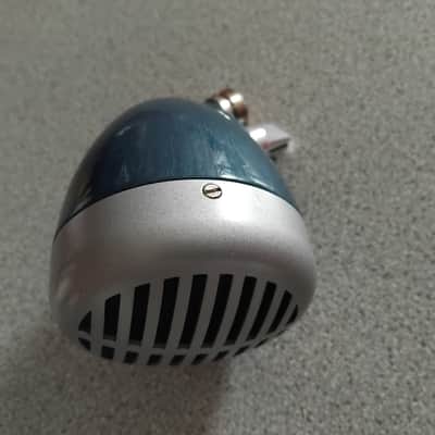 Shure Vintage Harmonica microphone Green Bullet/ Controlled -Magnetic element - Blue Hammerlack image 2