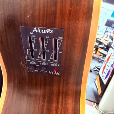 Vintage Alvarez by Kazuo Yairi DY-1 Acoustic Electric Guitar with Gig Bag Made in Japan 1990 image 17