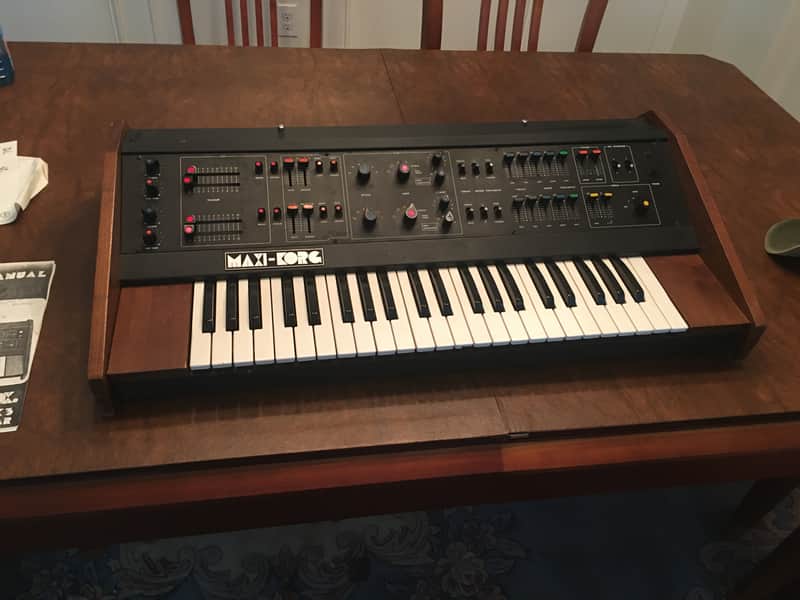Univox Maxi-Korg K-3 70’s Wood trim, black body image 1