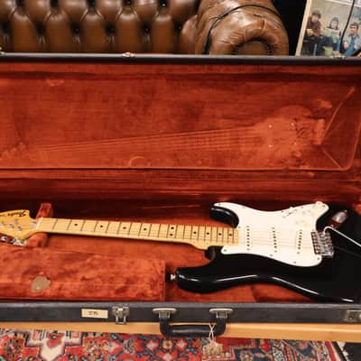 Fender 1973 Stratocaster Black Refin OHSC image 8