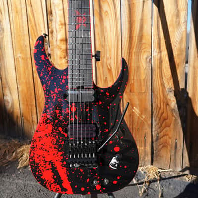 Schecter DIAMOND SERIES Sullivan King Banshee-7 FR-S Obsidian Blood 7-String Electric Guitar image 6