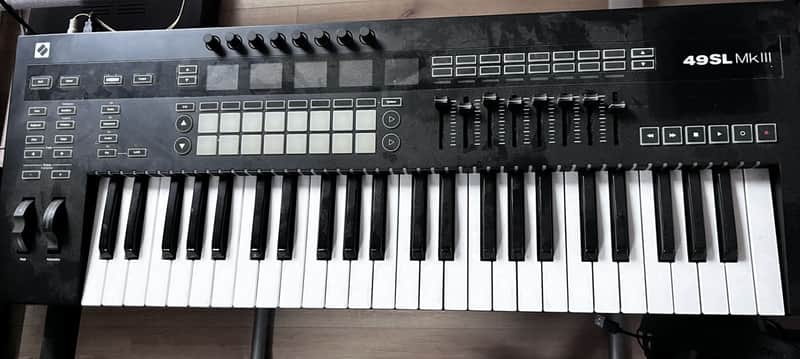 Novation 49SL MkIII — 49-Key MIDI Controller, 8 OLED Screens, Sequencer, CV/Gate image 1
