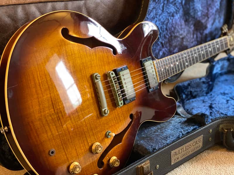Greco Rare Vintage SA900 Semi-Acoustic 1978 Figured Tobacco